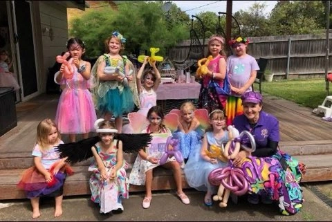 Children enjoying Graceful Rose Parties entertainment