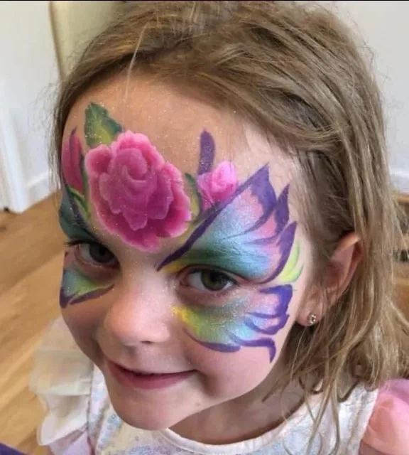 Colourful face painting design